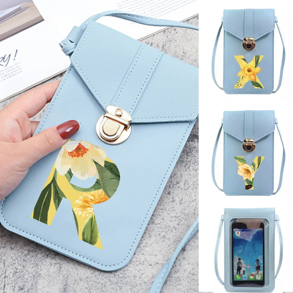 

Universal Pu Leather Waterproof Bags for Samsung/iPhone/Huawei Touch Screen Cell Phone Pouch Coin Purse floral Print Wallet Case