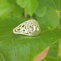 creative retro tree of life celtic knot mens womens ring banquet friends party wedding anniversary couple gifts jewelry