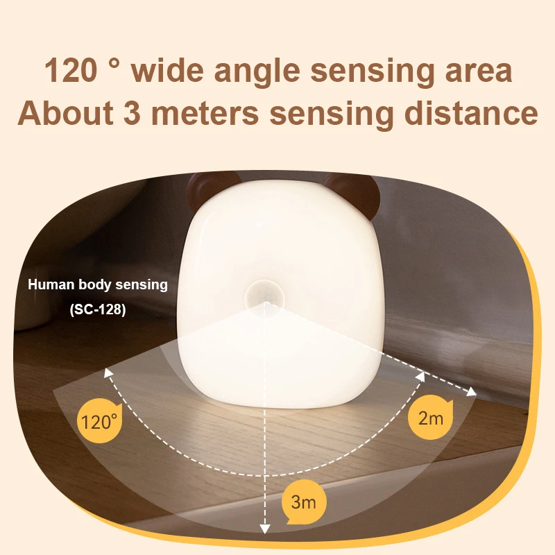

Usb Charging Human Body Induction Night Light Touch Control Led Night Light Stepless Dimming Wireless Lighting Lamps Wholesale