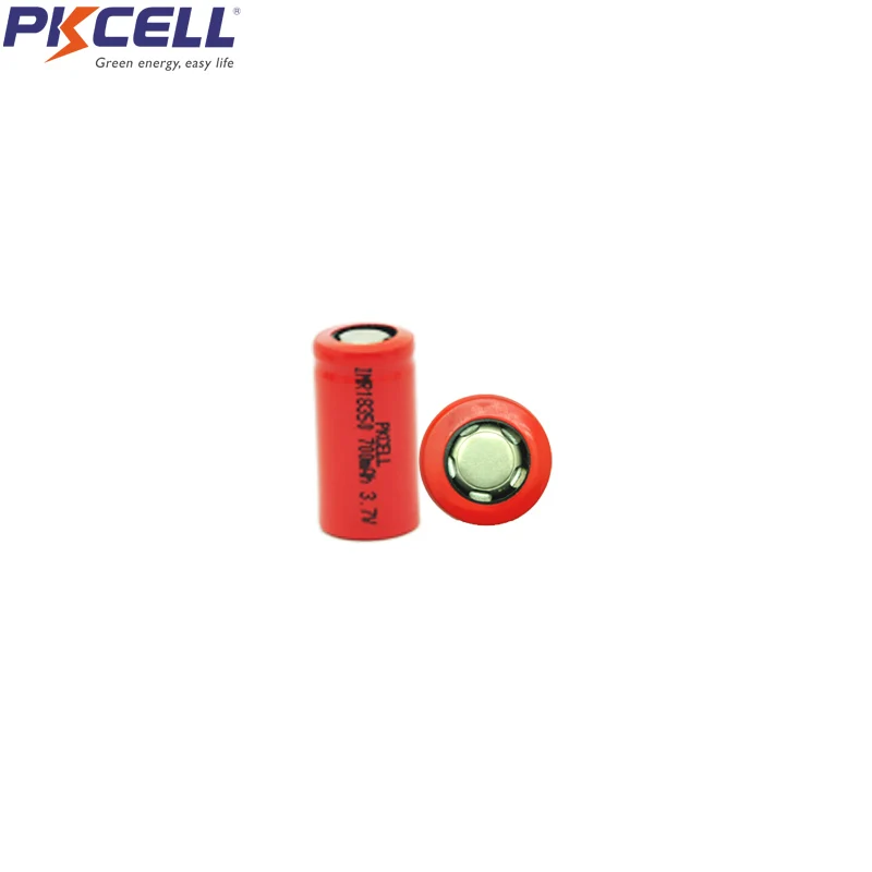 

2Pcs PKCELL 10A discharge IMR18350 IMR 18350 700mAh UH1835P Li-ion rechargeable battery