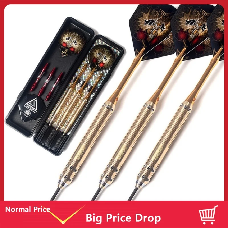 

CUESOUL Steel Tip Darts 23g 162mm Brass Barrels Professional Darts