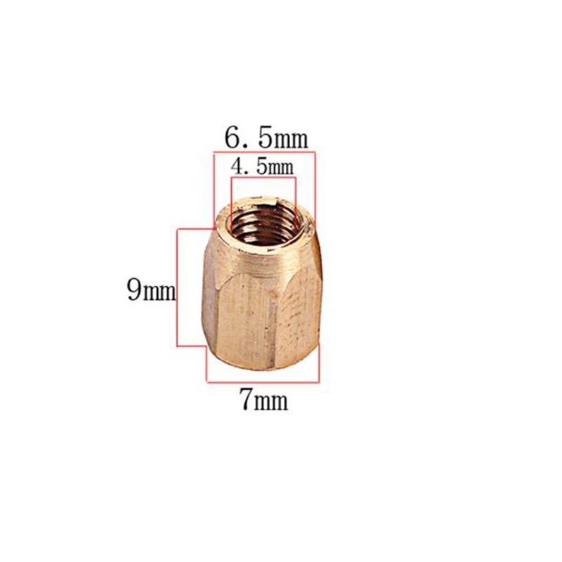 5 шт. латунная гитарная ферменная гайка для электрогитары басовые детали