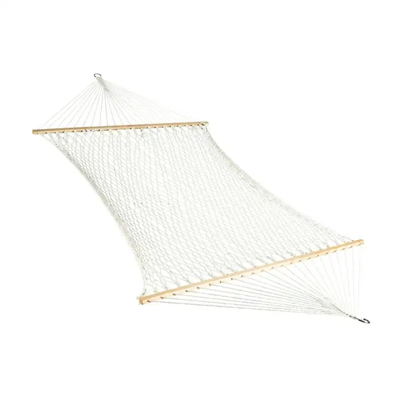 

Cotton Rope Hammock w/ Spreader Bars - White, Size 80" L x 60" W