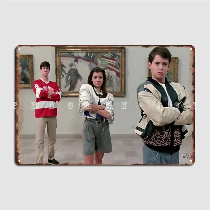 

Ferris Bueller Metal Plaque Poster Club Mural Designing Painting Décor Tin Sign Poster