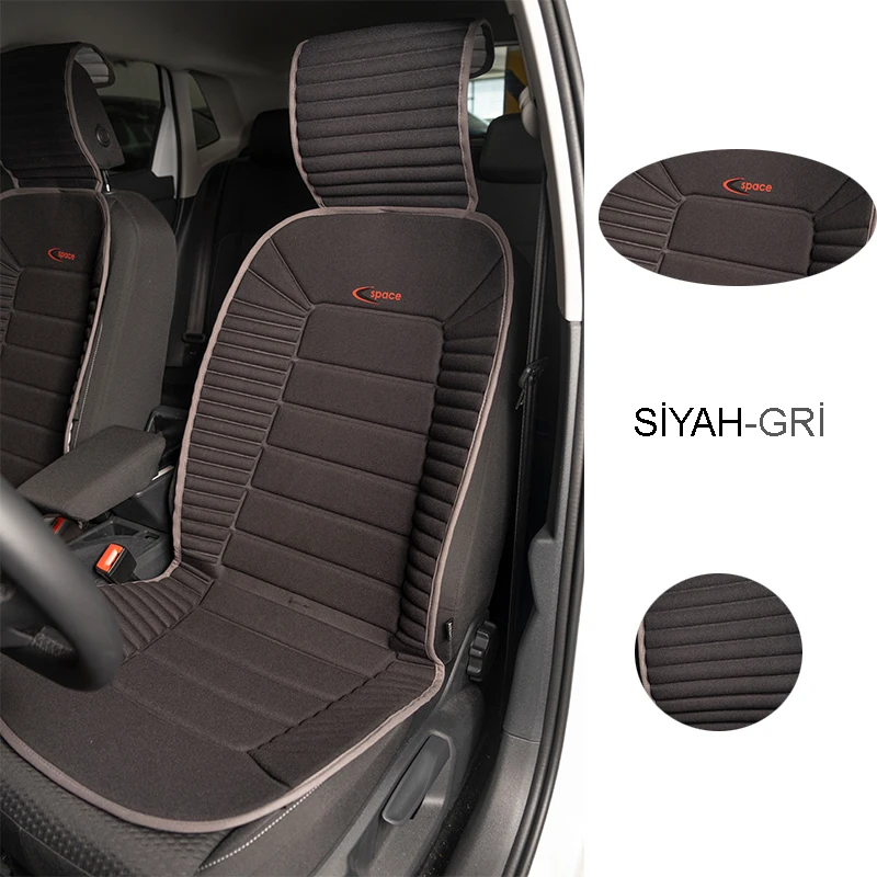 

Car seat covers 2 Set black seat protector Bumerang cushion case auto interior accessories sleep travel universal