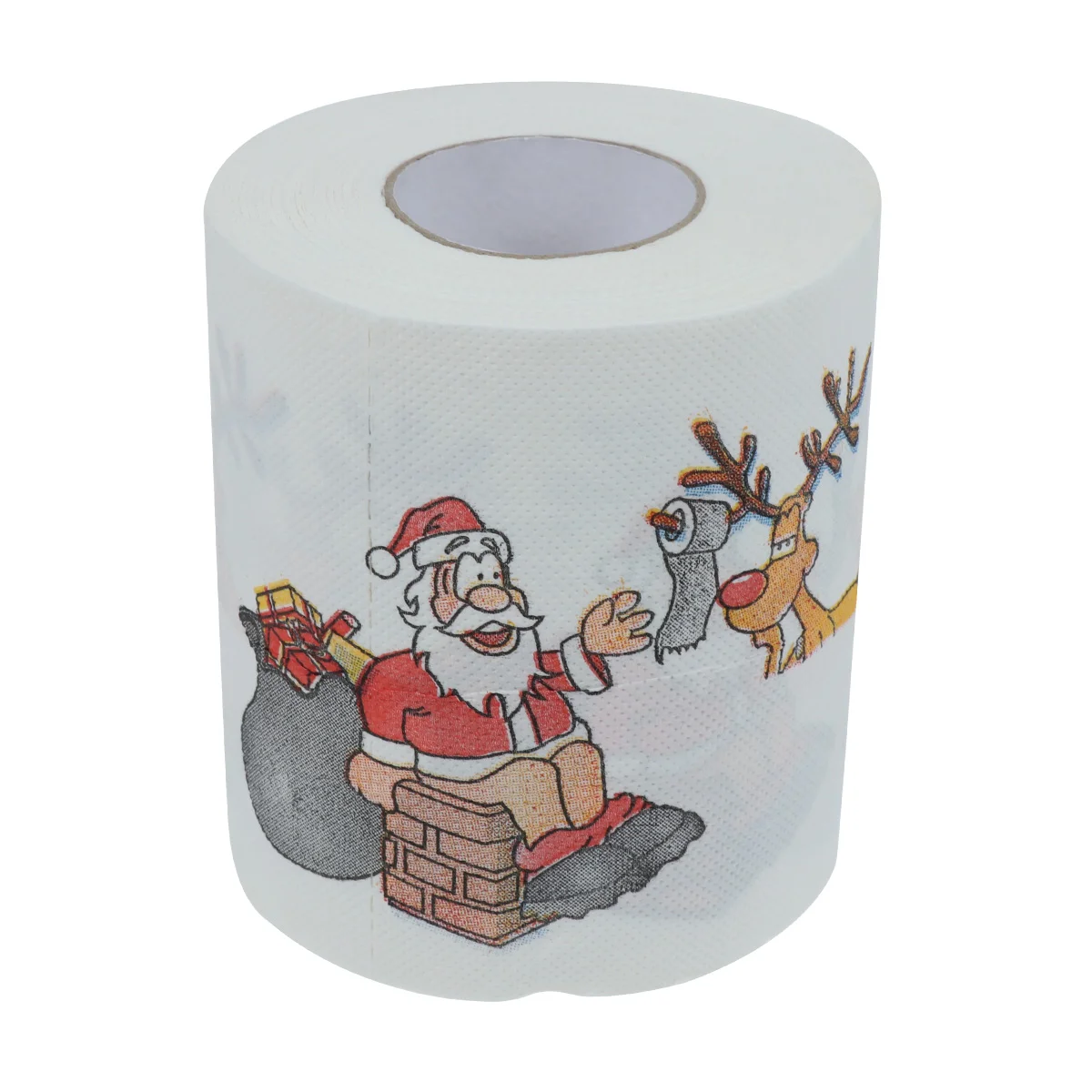 

1 pc Novelty Christmas Party Supplies Christmas Roll Santa Paper Napkins Christmas Party