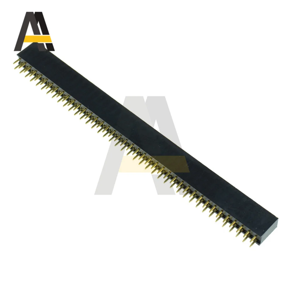 

10pcs Jst Connector Strip 40Pin 2x40 Double Row Female 2.54 Breakable Pin Header Connector Strip for Arduino Black