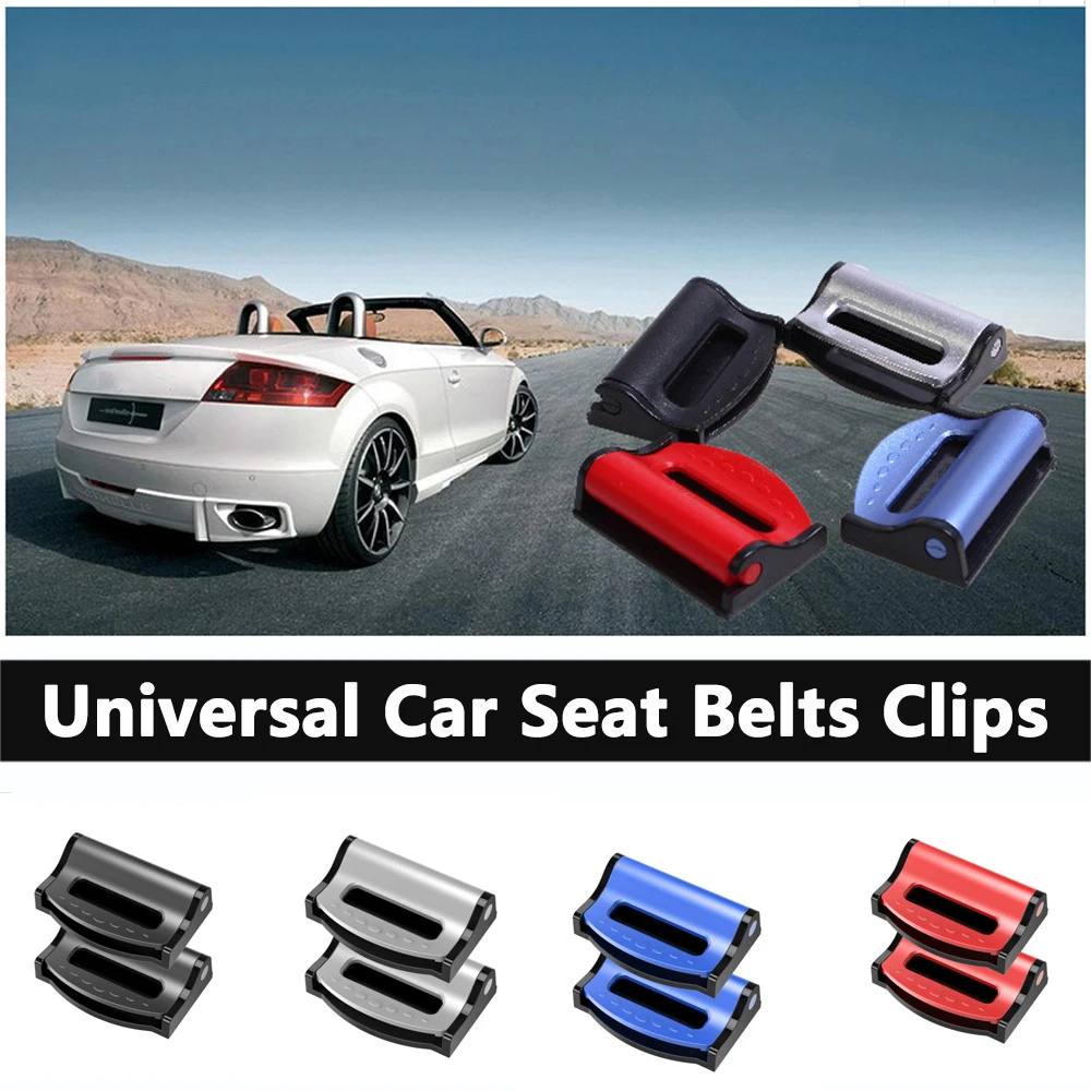 

2 шт. универсальные автомобильные сиденья зажим для ремня Регулируемая безопасная Автомобильная застежка Пластиковый Зажим 4 цвета аксессу...