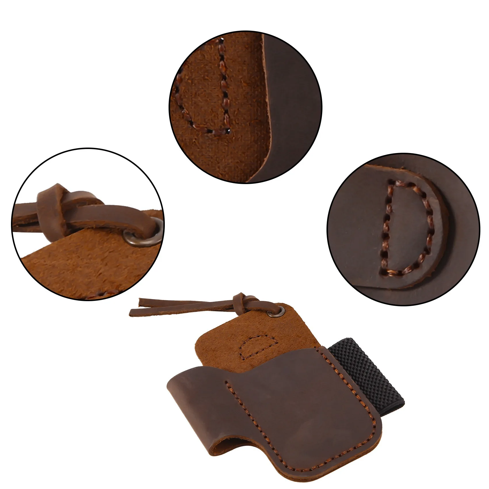 Складной Кожаный Футляр ручной работы держатель для ежедневного использования