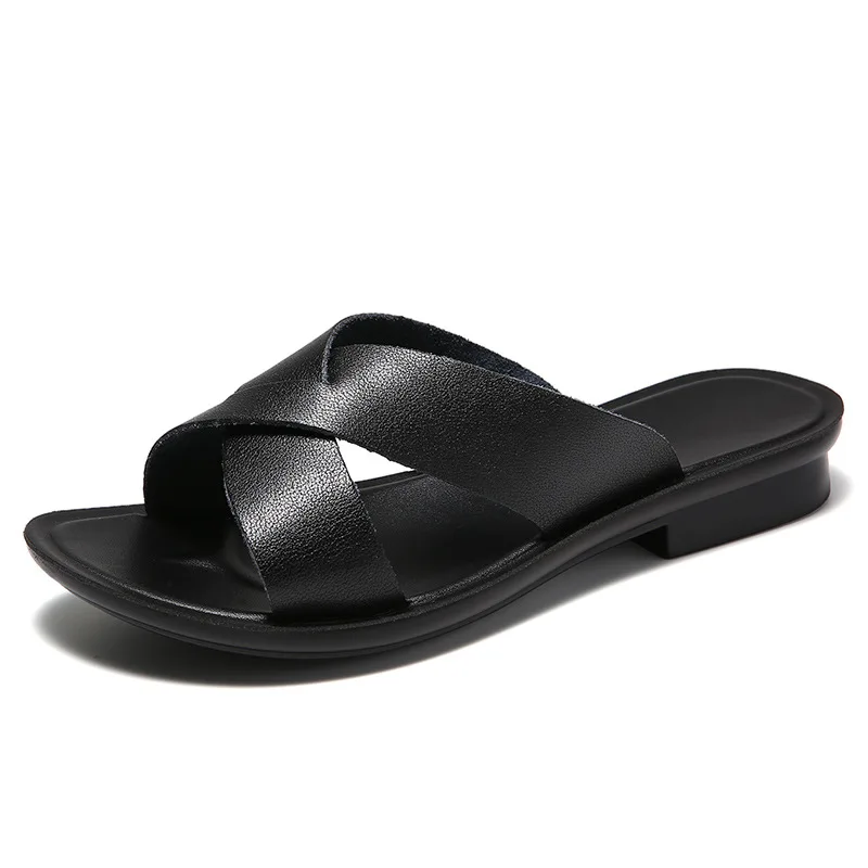 

Сандалии женские легкие на плоской подошве, Пляжная Уличная обувь, однотонные удобные домашние тапочки с квадратным носком, без застежки, лето