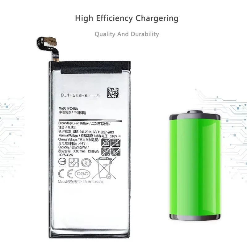 EB-BG935ABE 3 85 В 3600 мАч аккумулятор для Samsung Galaxy S7 Edge S7Edge SM-G935F G9350 G935FD мобильного