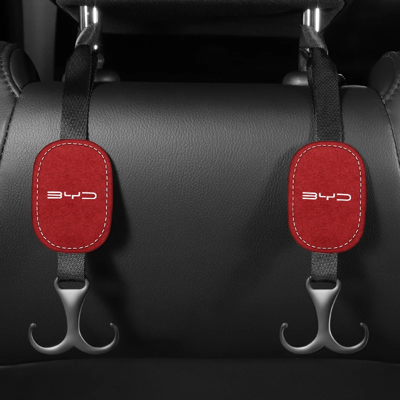 

2 Pc Car Tumbled Fur Fashion Multifunctional Creative Hook For BYD ATTO 3 YUAN PLUS HANDONG Dolphin SEAL Auto Rear Seat Hanging
