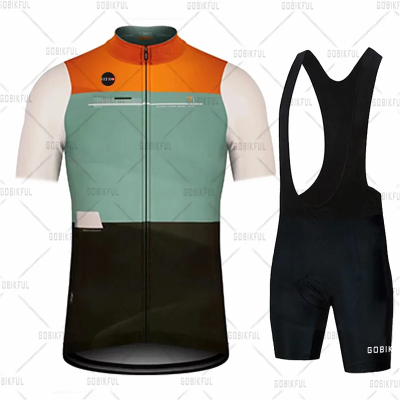 KBORA Велоспорт Джерси комплект мужской спортивной одежды летняя велосипедная