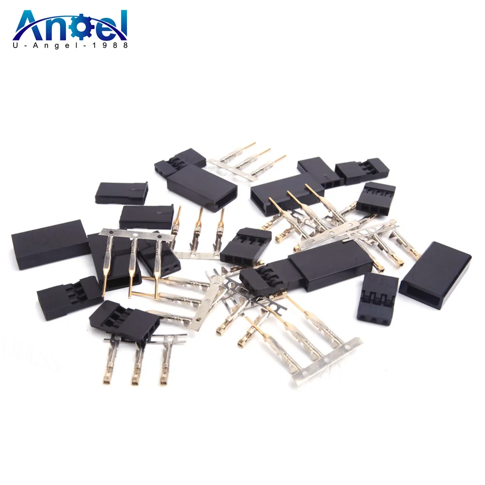 10/ 20/50 Pairs Futaba Anti-loosening Servo Plug Male/ Female Connector Servo Connector For RC Receiver Battery ESC Connection