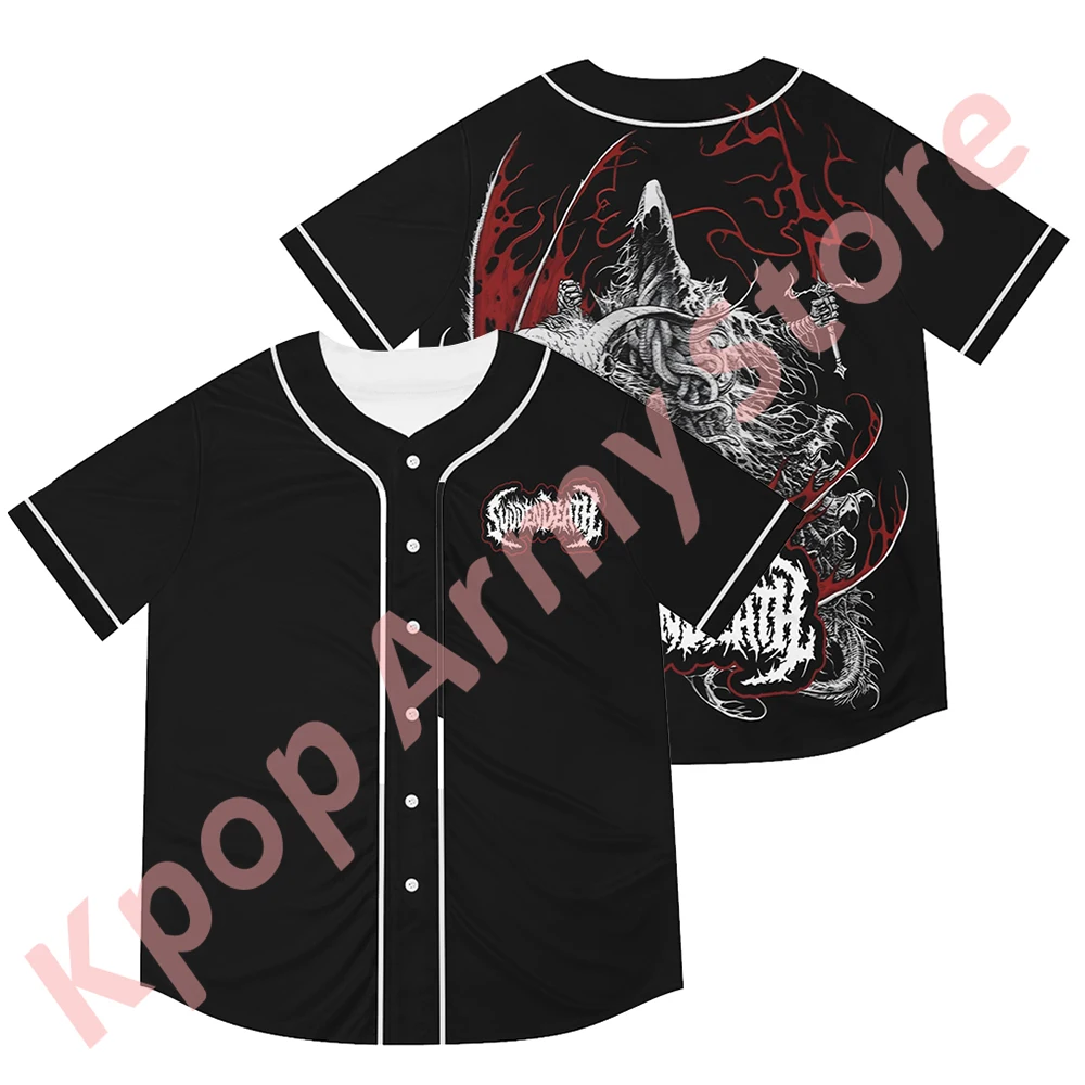 Svdden Death Tour Merch Джерси Новый логотип Бейсбольная куртка с коротким рукавом Женская