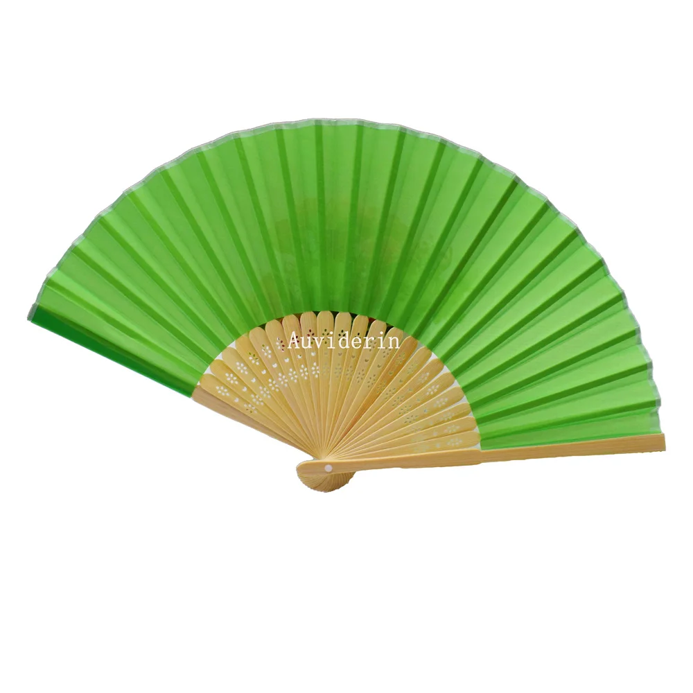

160pcs/Lot Auviderin Wedding Favors Portable Fan Personalized Names for Guest 19 Colors Available