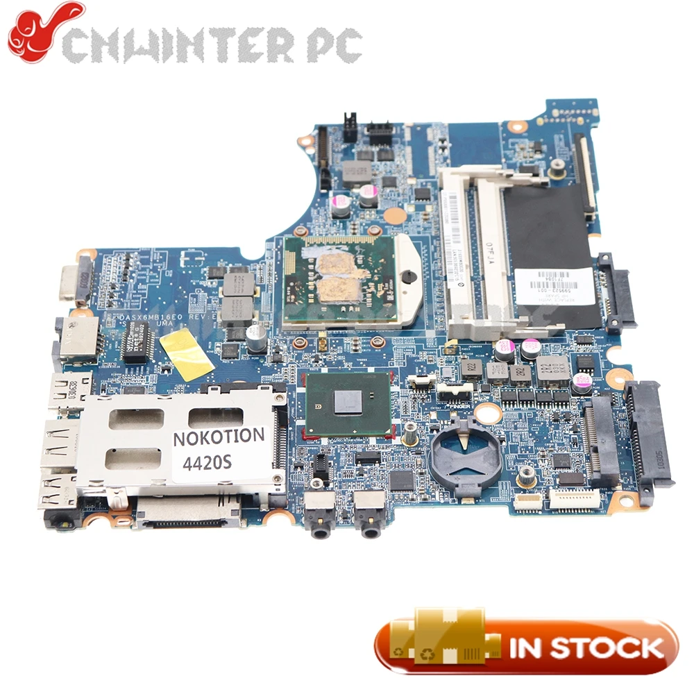 

NOKOTION 599523-001 614524-001 DASX6MB16E0 For HP Probook 4420S 4320S Laptop Motherboard HM55 With I5 CPU DDR3