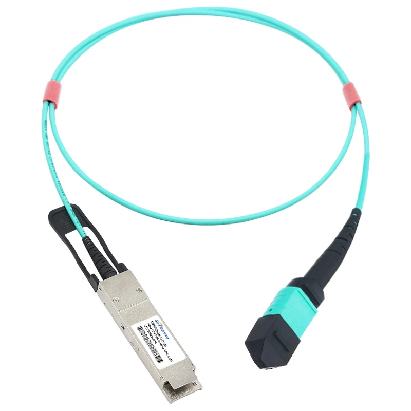 AOC Cable 100G QSFP28 to MPO Active Optical Cable OM3 Fiber Optic Cable 0.5~100m for Cisco,MikroTik,Intel,Dell,Ubiquite Switch