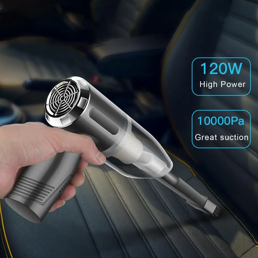 

Car Vacuum Cleaner 10000Pa 120W Cordless Handheld Auto Vacuum Home & Car Dual Use Mini Vacuum Cleaner Car Accessories