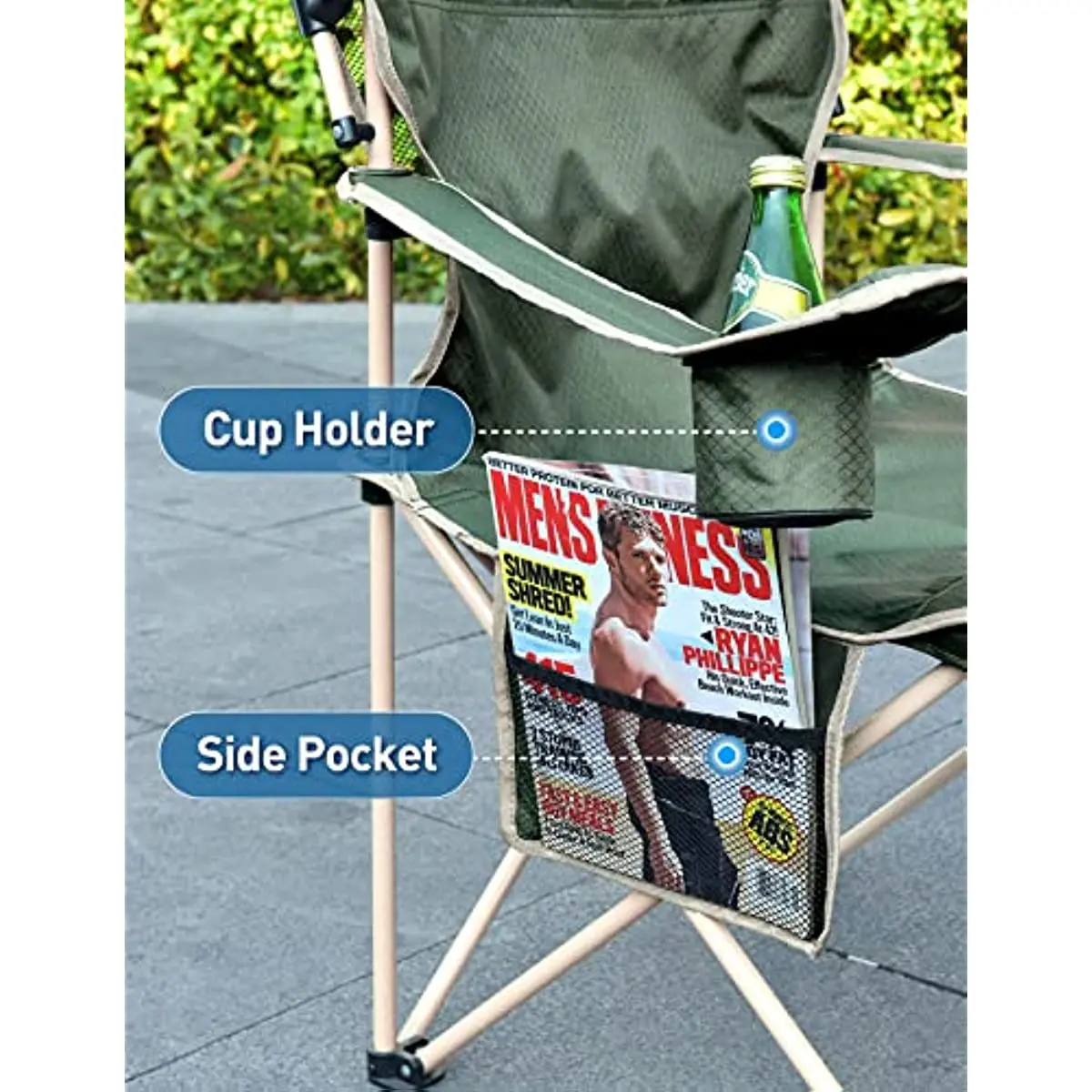 Camping Chair with Canopy outside adventures