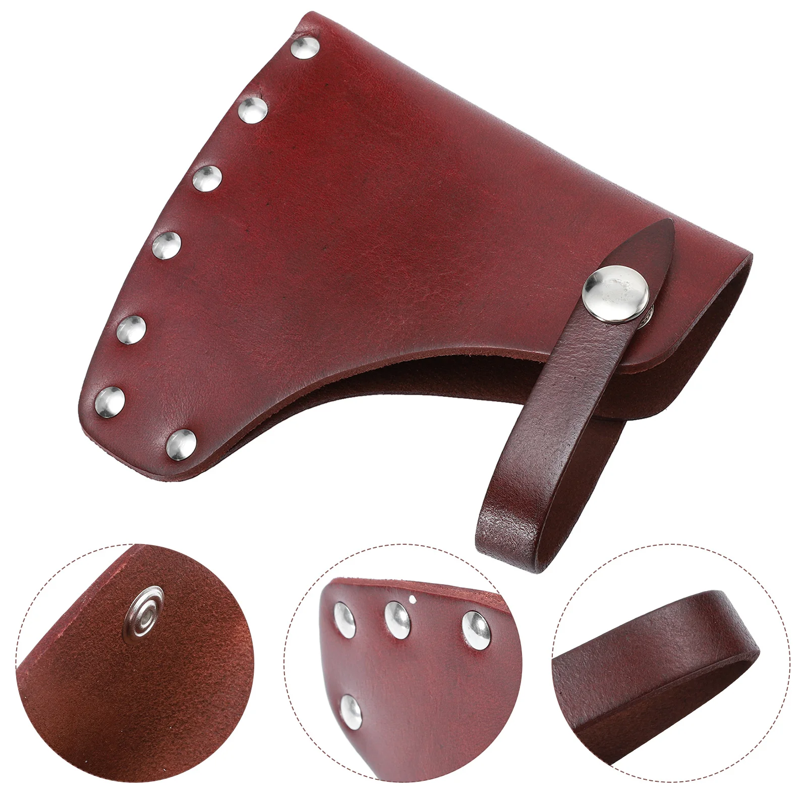 

Cover Sheath Hatchet Belt Protector Sleeve Case Scabbard Holster Head Cowhide Camping Metal Chopping Holder Tool Pouch Hatchets