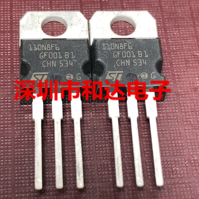

5PCS-10PCS 110N8F6 STP110N8F6 TO-220 80V 110A ORIGINAL STOCK NEW