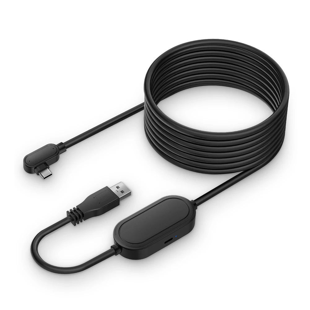 

Кабель для передачи данных виртуальной реальности, 5 м, USB3.2 Gen 1 TPE, 5 Гбит/с, 2 А, колено типа C, для Oculus вопросы 2/Pico Neo3