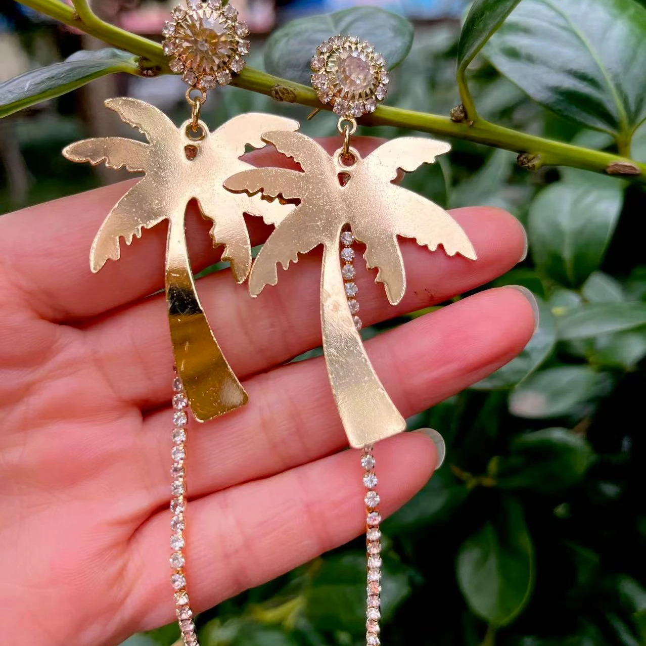 

Za New Personality Gold Color Coconut Dangle Earrings