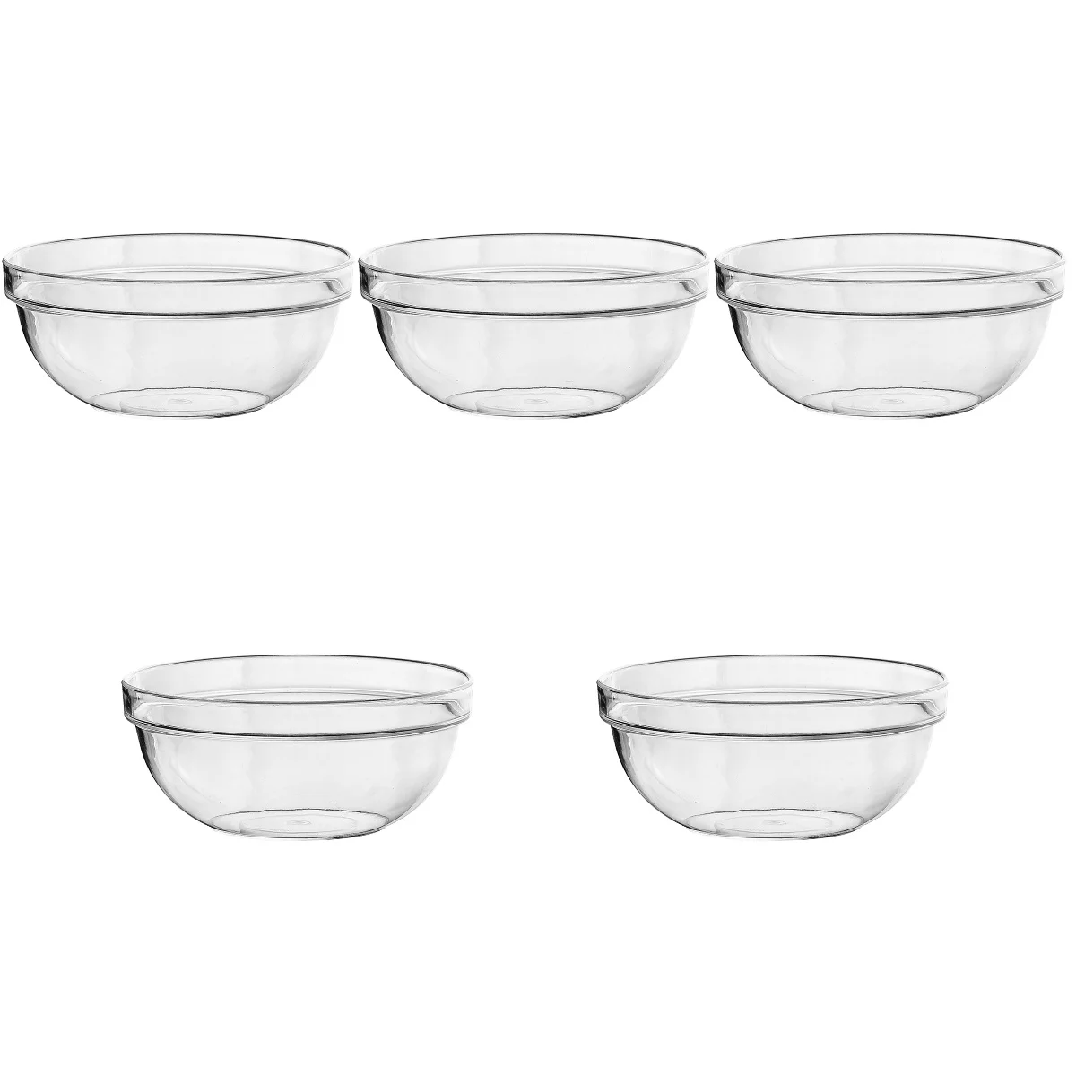 

5pcs Fruit Salad Bowl Kitchen Bowl Household Bowl Portable Salad Bowl Kitchen