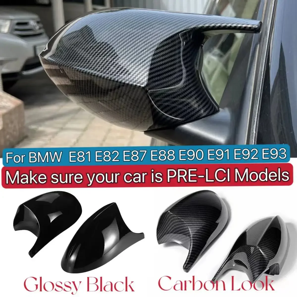 Зеркальная КРЫШКА ДЛЯ BMW E81 E82 E87 E88 E90 E91 E92 E93