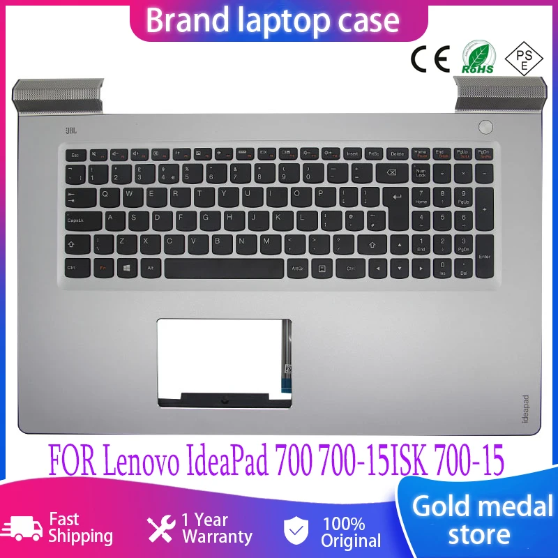 

Оригинальный Упор для рук для Lenovo IdeaPad 700 700-15ISK 700-15, верхняя крышка корпуса с клавиатурой 5CB0K93628
