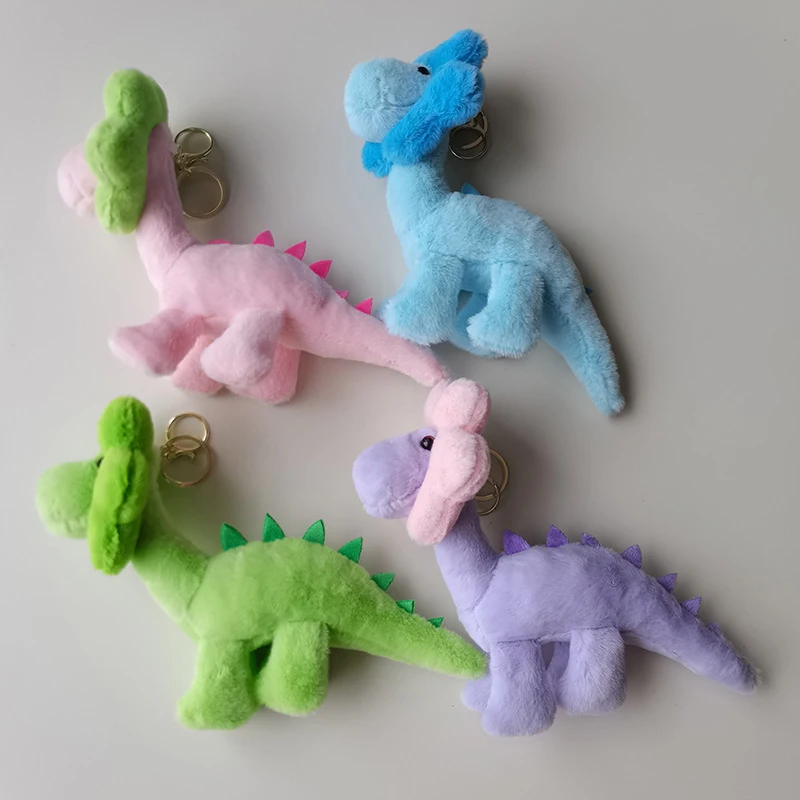 Милый брелок в виде динозавра с подсолнухом маленький динозавр пара подвеска для