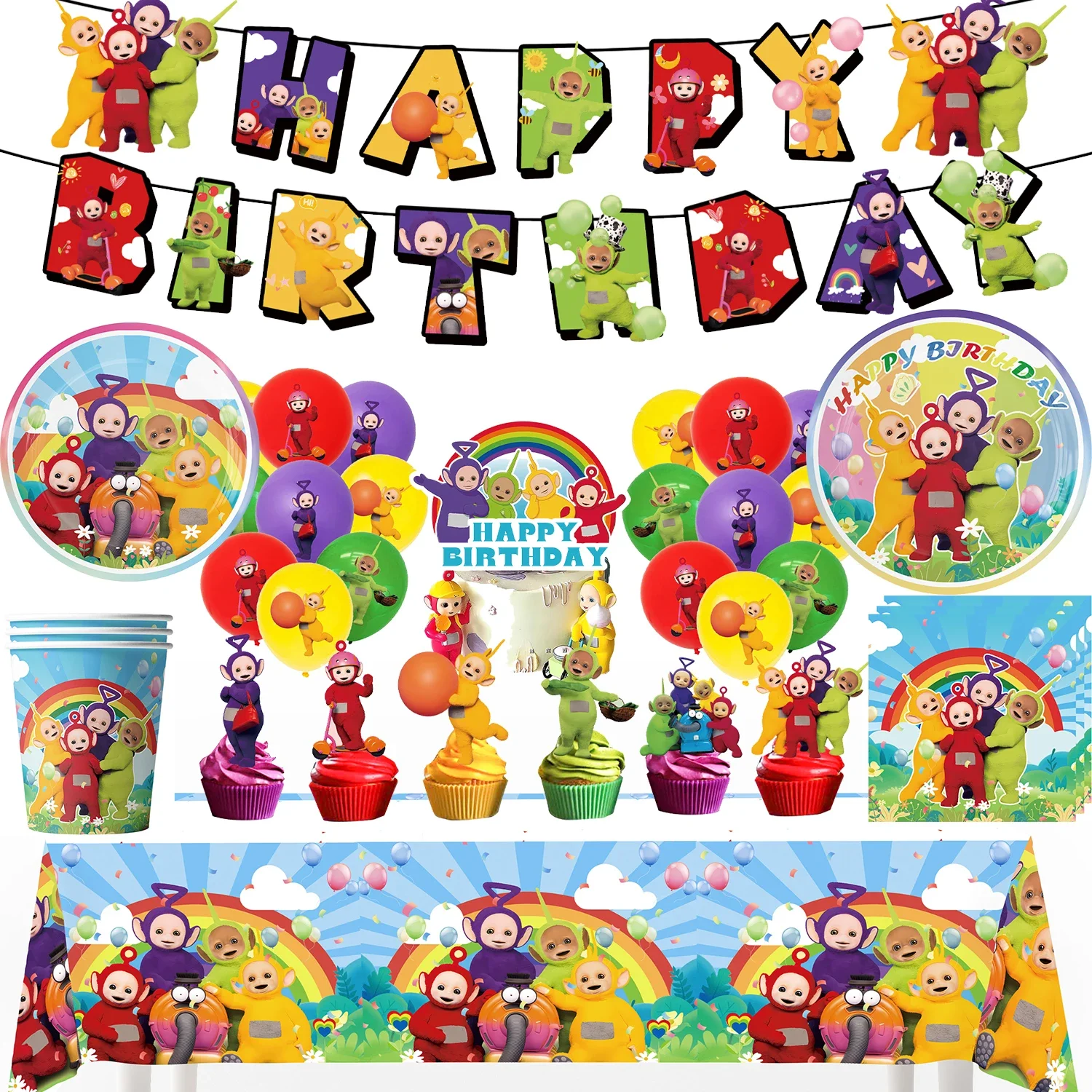 

Аксессуары для детского дня рождения, украшение для мальчиков и девочек, бумажная тарелка, салфетка, скатерть, воздушный шар для детского праздника