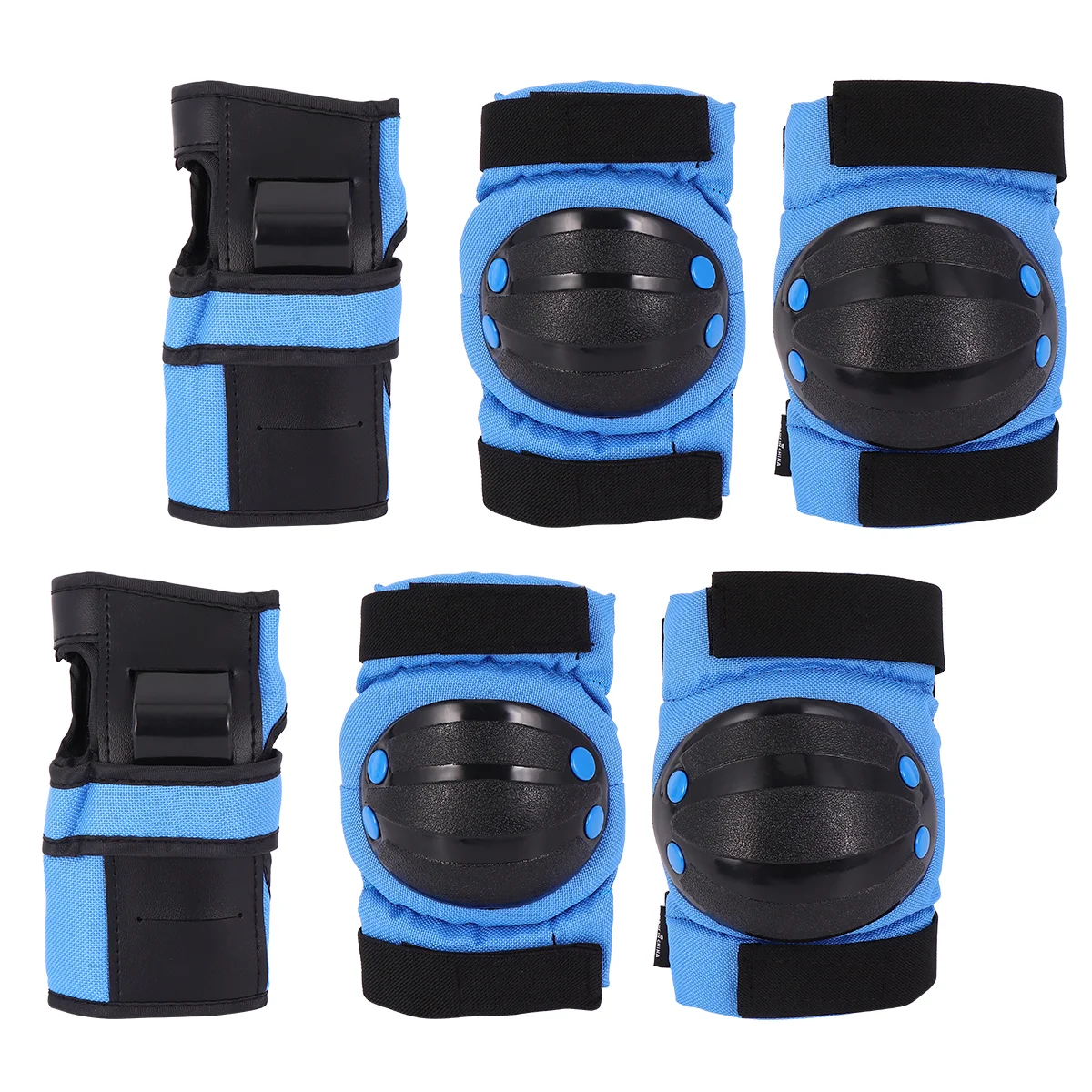 

6 Pcs Safety Gear Sweat Suit Kids Riding Gear Kids Kits Roller Skating Protective Gear Set 6 Thicken Elbow Protector Kneepad