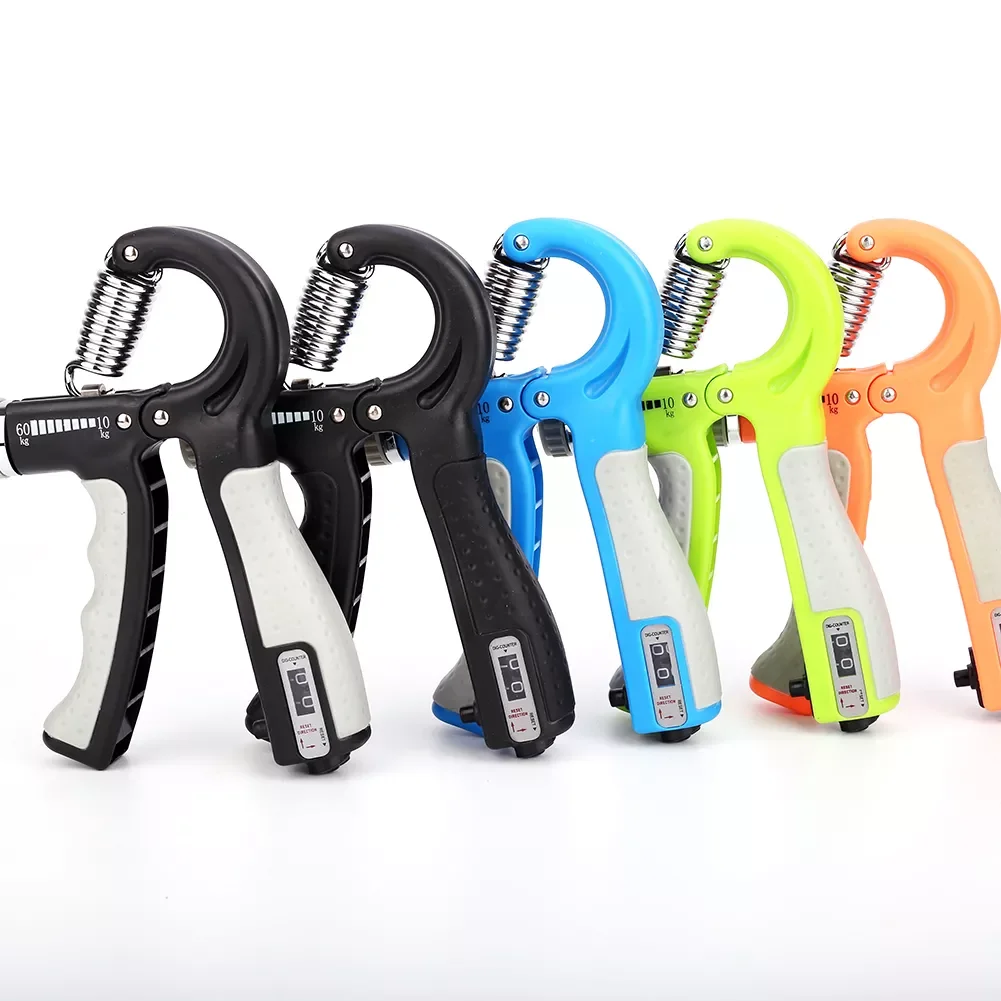 New in Adjustable Countable Hand Grip Strength Exercise Gripper with Counter Durable Hand Strength Exercise Fitness Equipment fr