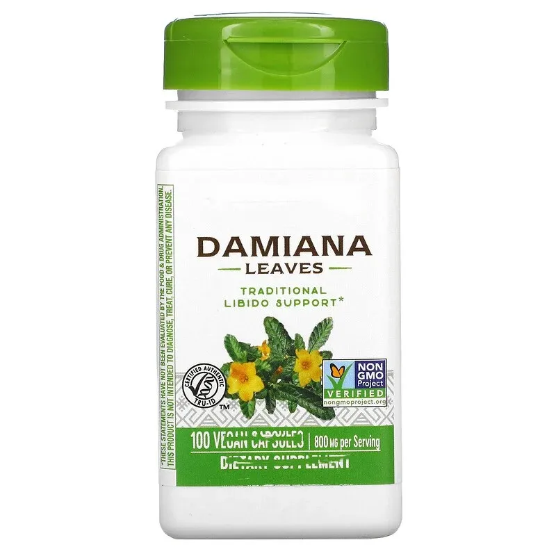 

Natural Damiana Leaves 800 Mg*100 Caps/bottle