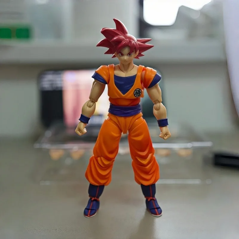 Фото Оригинальная коллекционная подвижная фигурка Bandai S.H.Figuarts Dragon Ball Super Super Saiyan God Son Goku в оригинальной коробке №3