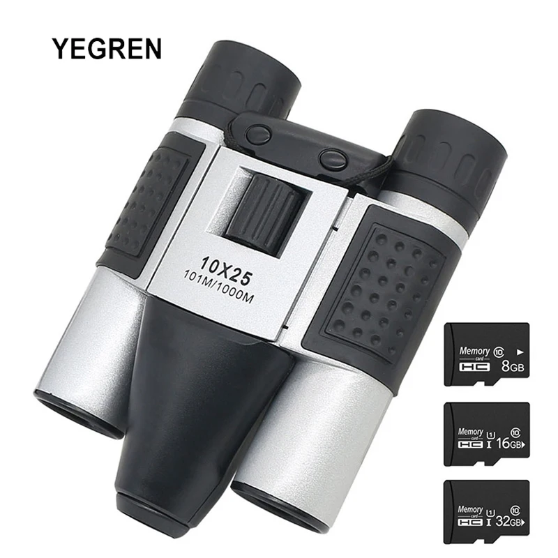 

1.3MP 10x25 Digital Camera Binoculars HD Outdoor Shooting Video Recording Telescope with 8GB 16GB 32GB TF Card for Travelling