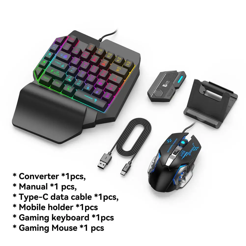

Mobile Game Converter Keyboard Mouse Set / Single Converter Bluetooth-compatible 5.0