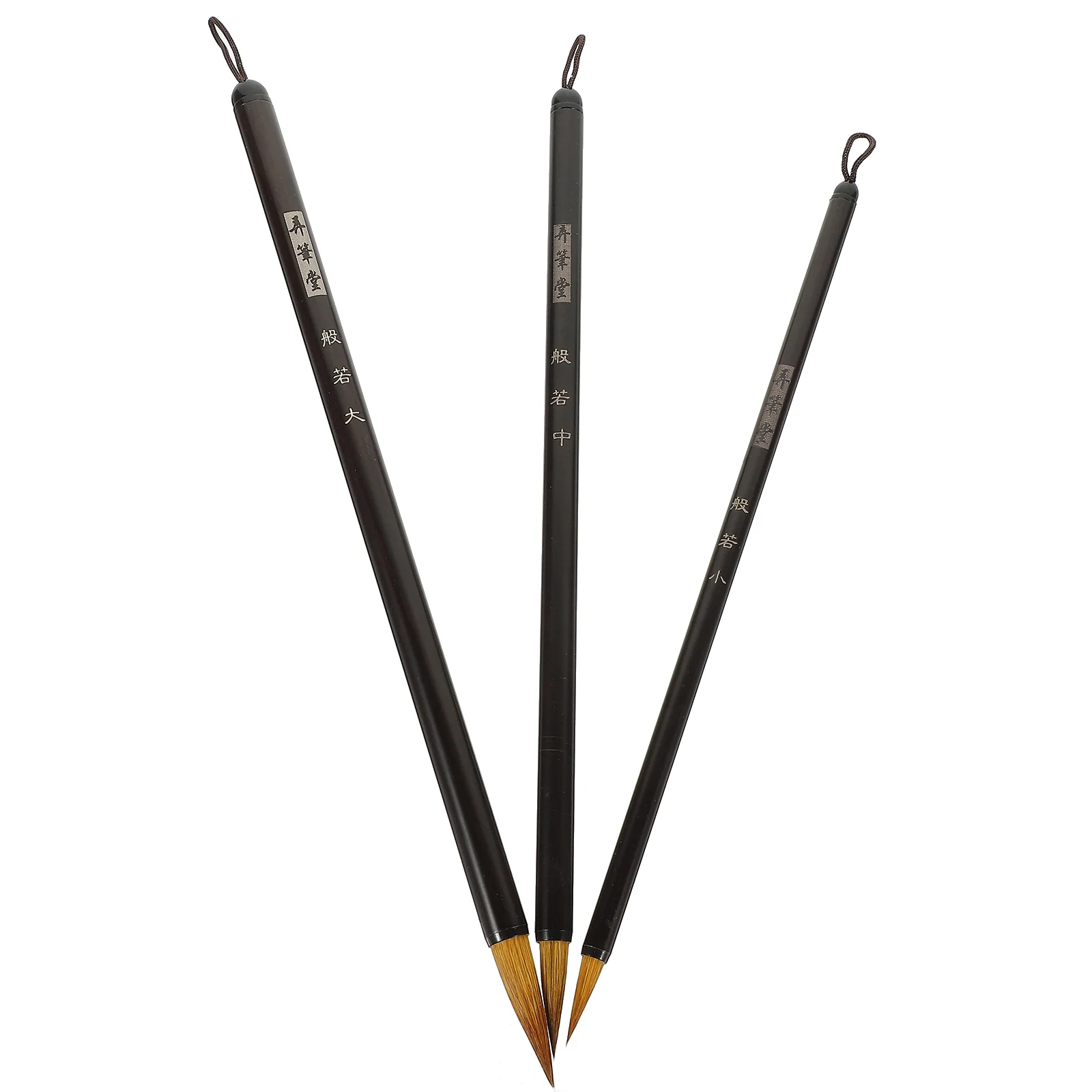 

3 Pcs Calligraphy Pen Kit Copy Scriptures Brush Metal Sumi Brushes Writing Pens