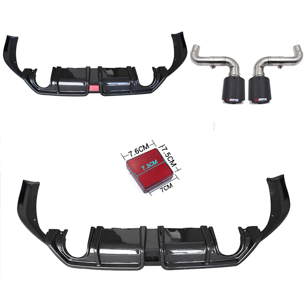 Диффузор для заднего бампера спойлер подбородка губ Honda Civic Sedan 4 Door 10 Gen 2016 17 18 19