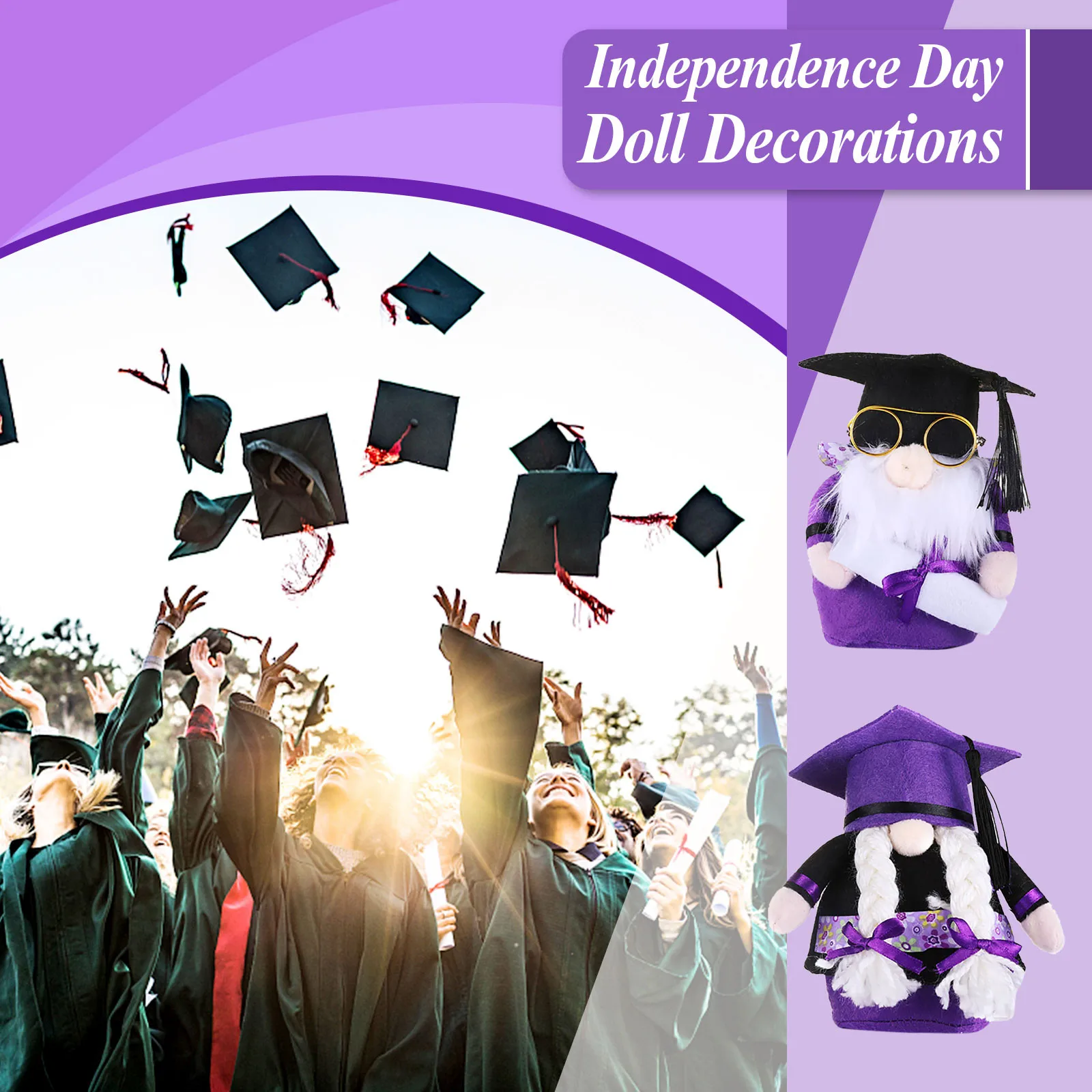 

Doll Decoration Season Graduation Home Dwarf Gift Faceless Gnomes Home Decor Mailbox Ornament