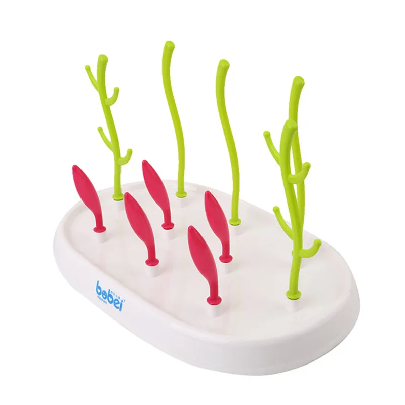 

Baby Drying Rack Baby Bottle Cleaning Dryer Drainer Storage Rack Tree Shape Rack For Babies Bottles Removable