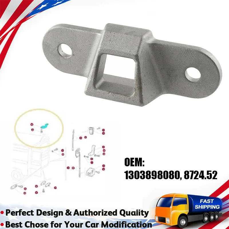 

1x Rear Door Upper Lock Striker for Iveco Daily II FIAT DUCATO JUMPER BOXER1303898080 872452 500330140