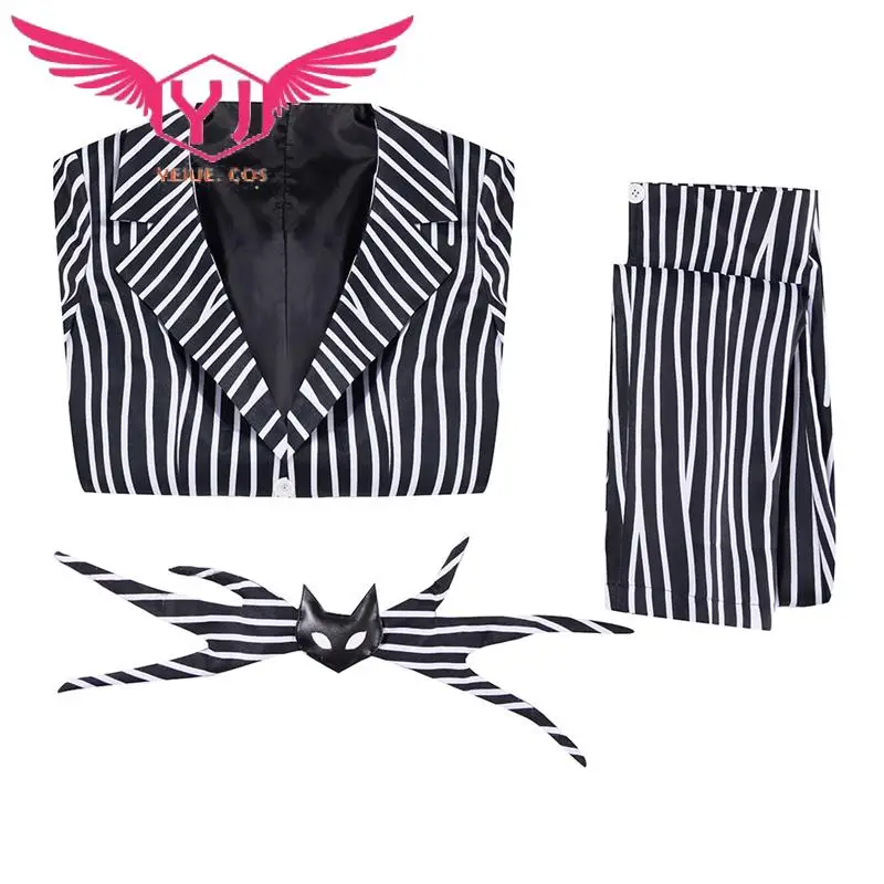 Movie The Night Jack Mare Before Skellington Singing Cosplay Costume for Women Adult Christmas Uniform Jacket Pants Halloween