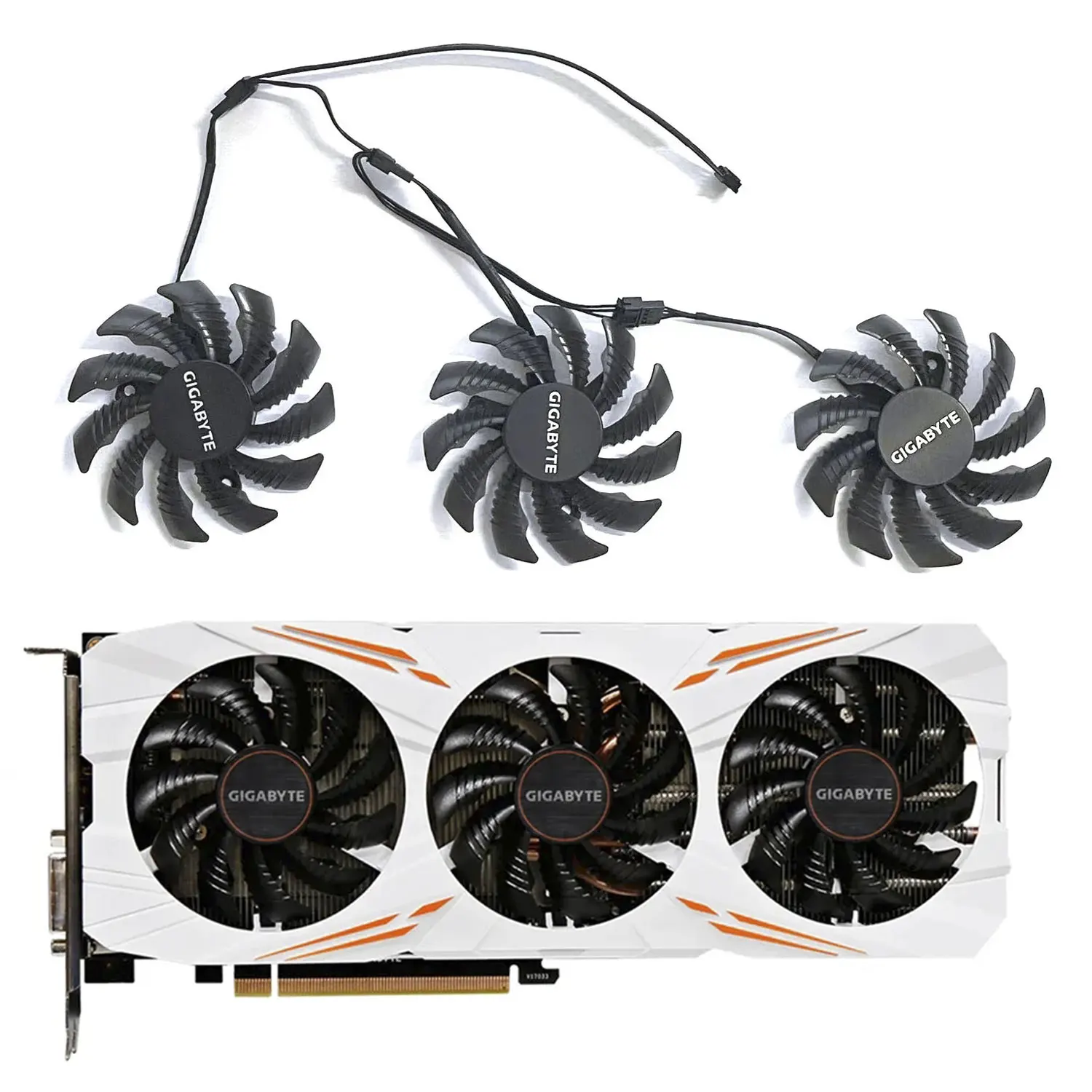 

Новый 75 мм T128010SU 0.35A охлаждающий вентилятор для Gigabyte GTX 1080 Ti GTX 1070 G1 AORUS GTX 1060 1060 GTX 980 куллер для процес