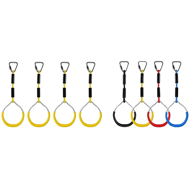 4 Pcs 42 Cm Rope Loop Fitness Ring With Rope Children's Rock Climbing Ring For Climbing Frames And Swings