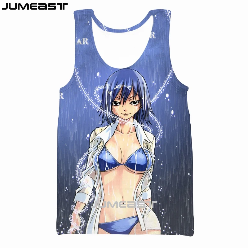 

2022 3D Vest Men Anime Fairy Tail Streetwear Harajuku Oversized Short Sleeve Sport Pullover Summer Tank Tops Tees