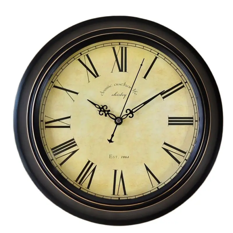 

Large Wall Clock Metal American Retro Clock Mechanism Living Room Silent Creative Classic Clocks Reloj Cocina Gift