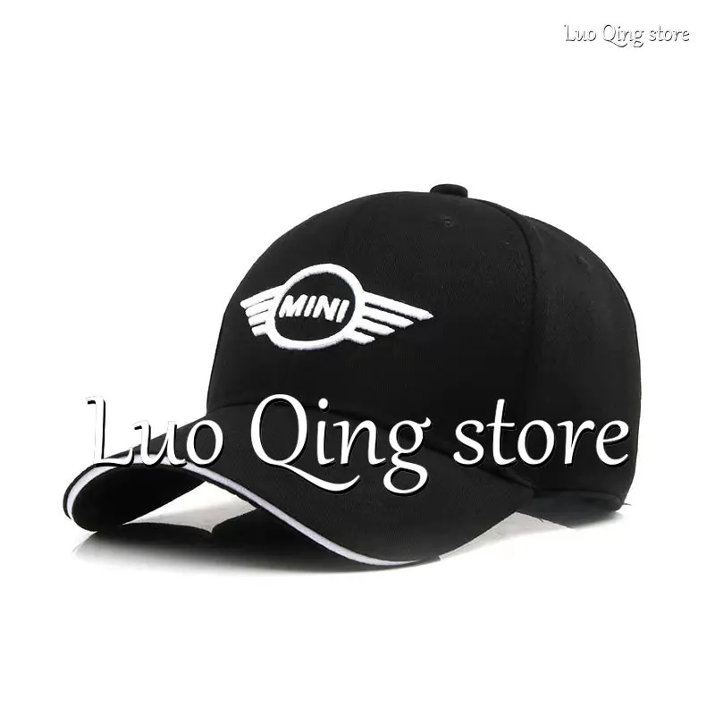

Fashionable New Street Embroidery Baseball Cap Men's Women's Outdoor Sports Bicycle Golf Sun Hat All Seasons Simple Hood Black